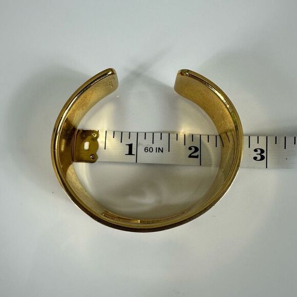 Salvatore Ferragamo Gold Tone Bangle Bracelet - Picture 9 of 9